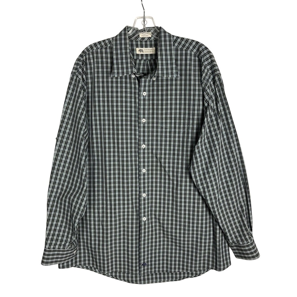 Onward Reserve Men's XL  Classic Fit Shirt‎ Gingham Check Button Down Cotton